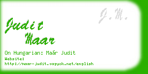 judit maar business card